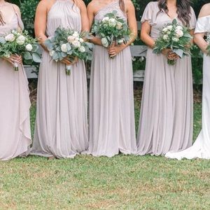 Bridesmaid davids bridal biscotti dress size 4